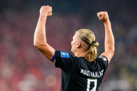 Haaland comemora gol na Copa do Mundo