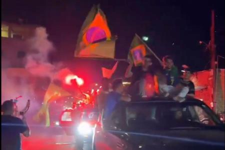 Torcedores libaneses da Seleção Brasileira