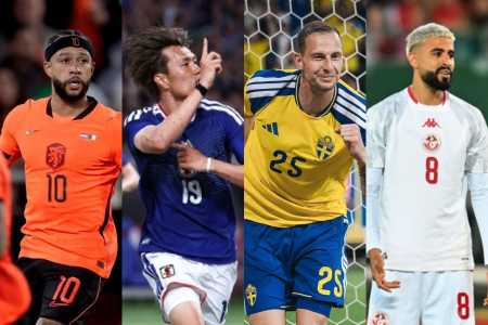 Holanda, Japão, Suécia e Tunísia formam o Grupo F da Copa do Mundo