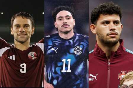 Lucas Mendes (à esquerda), Mauricio (no meio) e Matheus Nunes (à direita)