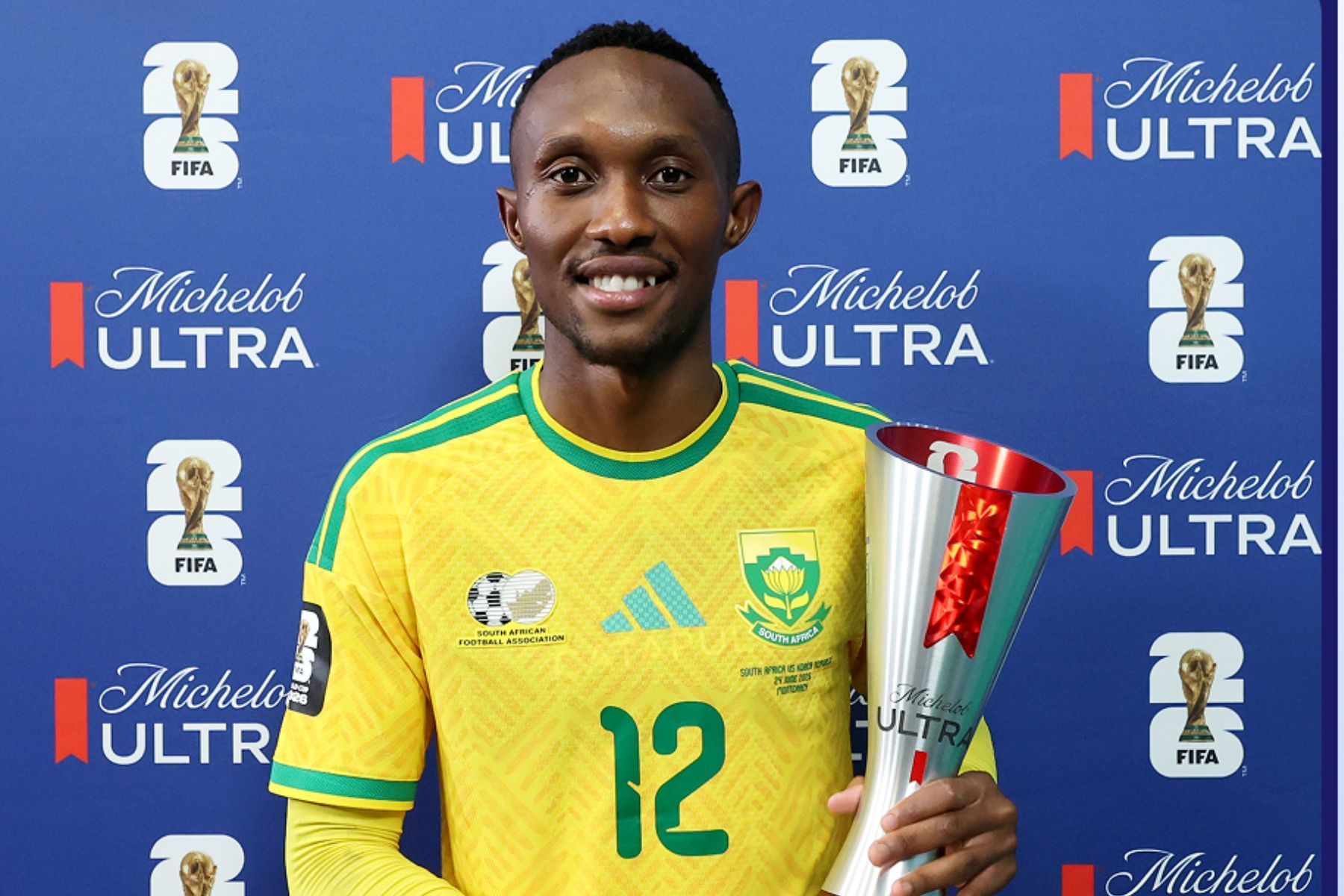 África do Sul x Coreia do Sul: Thapelo Maseko é eleito o melhor jogador da partida