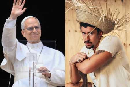 Papa Leão XIV e cantor Bad Bunny