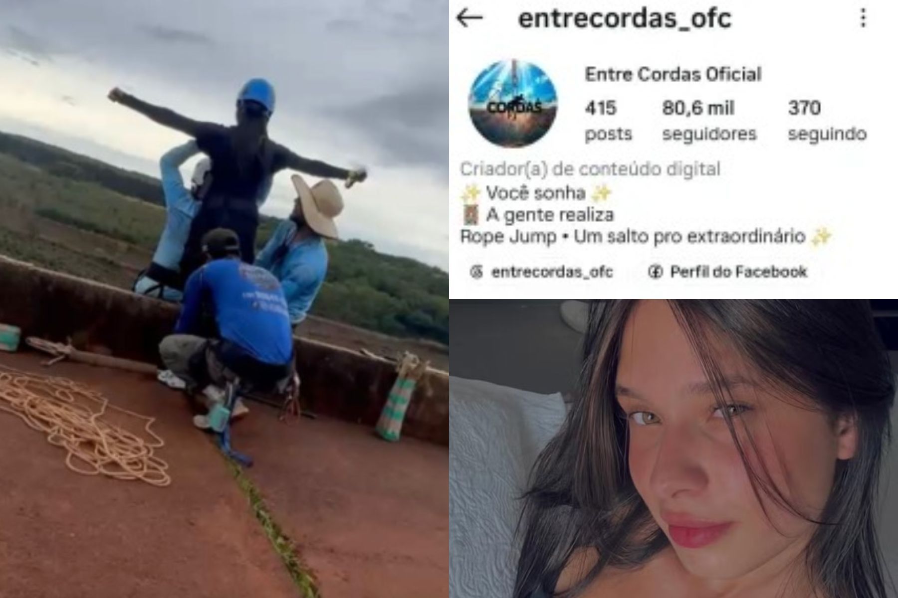 Empresa de rope jump envolvida em morte de jovem tinha agenda em Minas Gerais