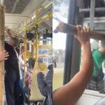 Jovem transporta bambus gigantes em ônibus do Move e causa atraso em Belo Horizonte