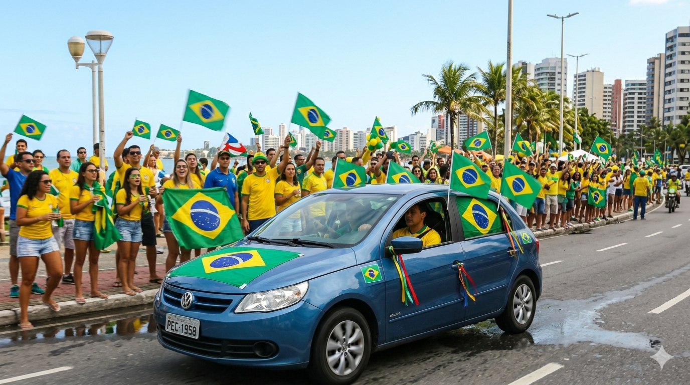 Saiba como evitar a multa em época de personalização do carro para a Copa do Mundo