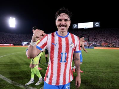 Mauricio, do Palmeiras, está na Copa do Mundo pelo Paraguai • Reprodução/X @albirroja