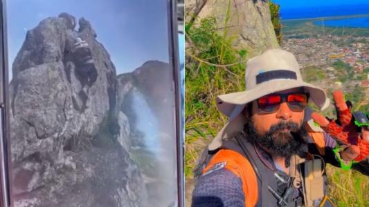 Homem morre após cair de pedra ao tirar foto durante trilha no Rio