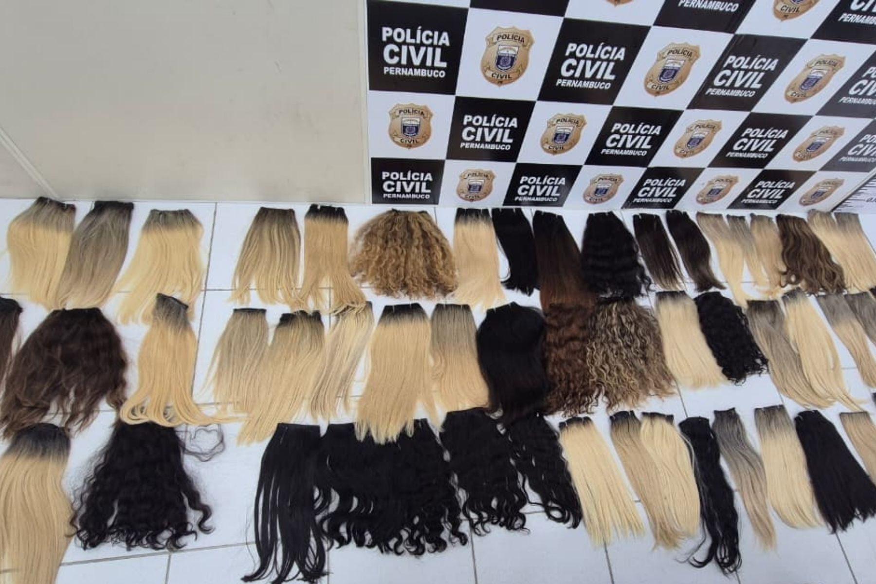 Polícia recupera 55 apliques capilares roubados de salão; material é avaliado em R$ 250 mil