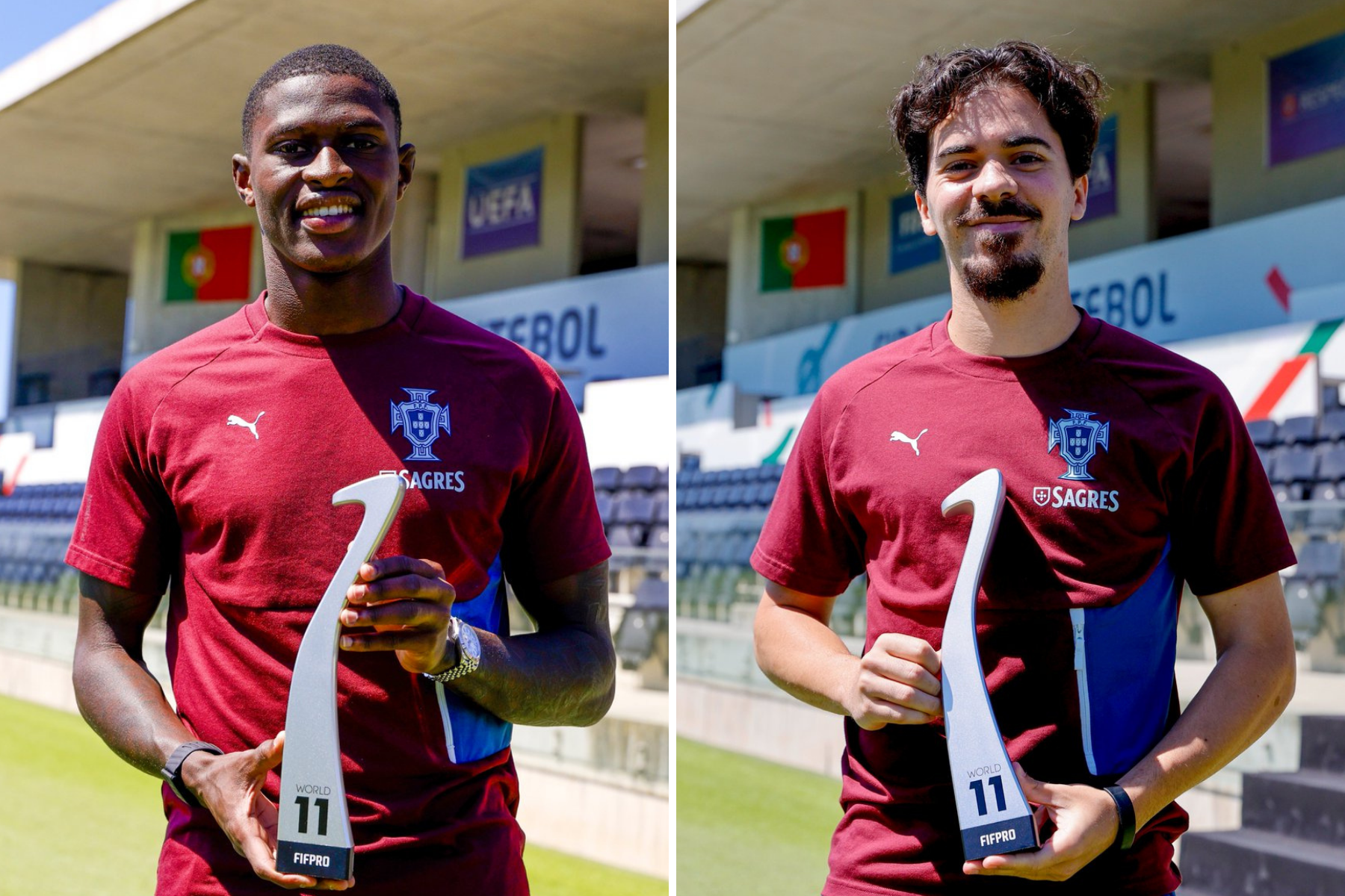 Destaques da Seleção Portuguesa recebem prêmio antes da Copa do Mundo