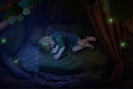Cena clássica de Link adormecido em Zelda: Ocarina of Time