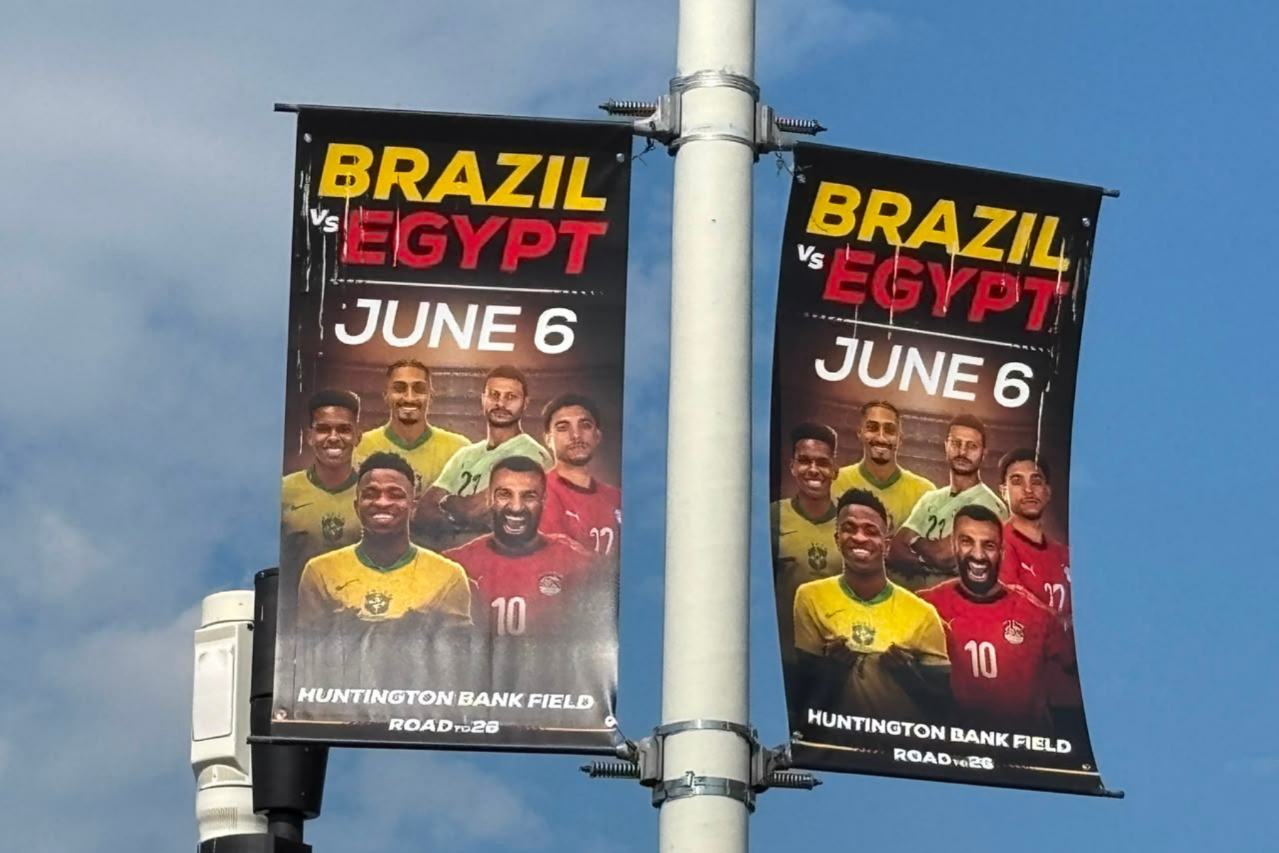 Brasil x Egito: banner de amistoso nos EUA tem jogador que não vai para Copa do Mundo