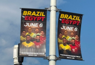 Brasil x Egito: banner de amistoso nos EUA tem jogador que não vai para Copa do Mundo