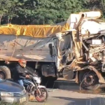 Acidente e falhas mecânicas complicam o trânsito no Anel Rodoviário