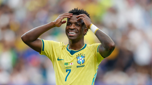 Vini Jr. em ação pelo Brasil na Copa do Mundo 2026