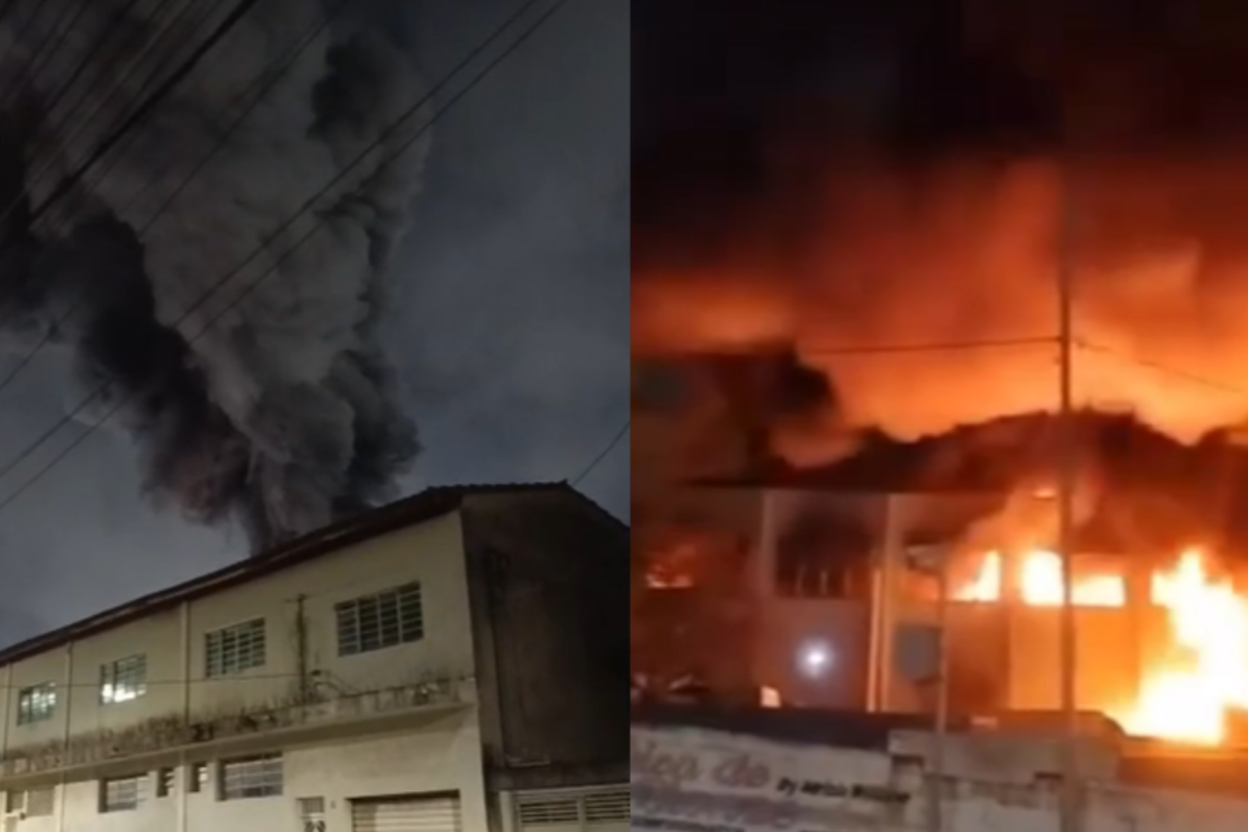 Incêndio de grandes proporções assusta moradores e mobiliza bombeiros em Guarulhos