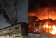 Incêndio de grandes proporções assusta moradores e mobiliza bombeiros em Guarulhos