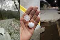Imagens impressionantes mostram chuva de granizo em cidades da região Central de MG