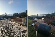 Veja imagens do grave acidente entre caminhão, carreta e carro que fecha a Fernão Dias