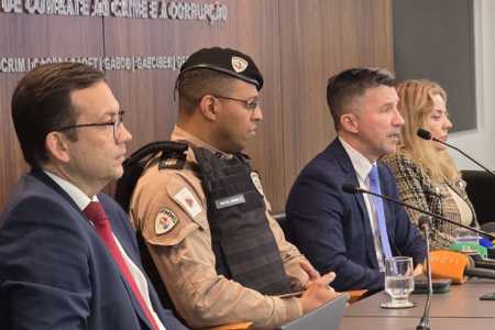 •Informações sobre a operação foram repassadas em coletiva de imprensa. Divulgação MPMG
