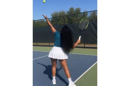 Karoline é a primeira colocada do ranking da quadra do Barreiro, além de ser a única mulher na lista • Arquivo pessoal