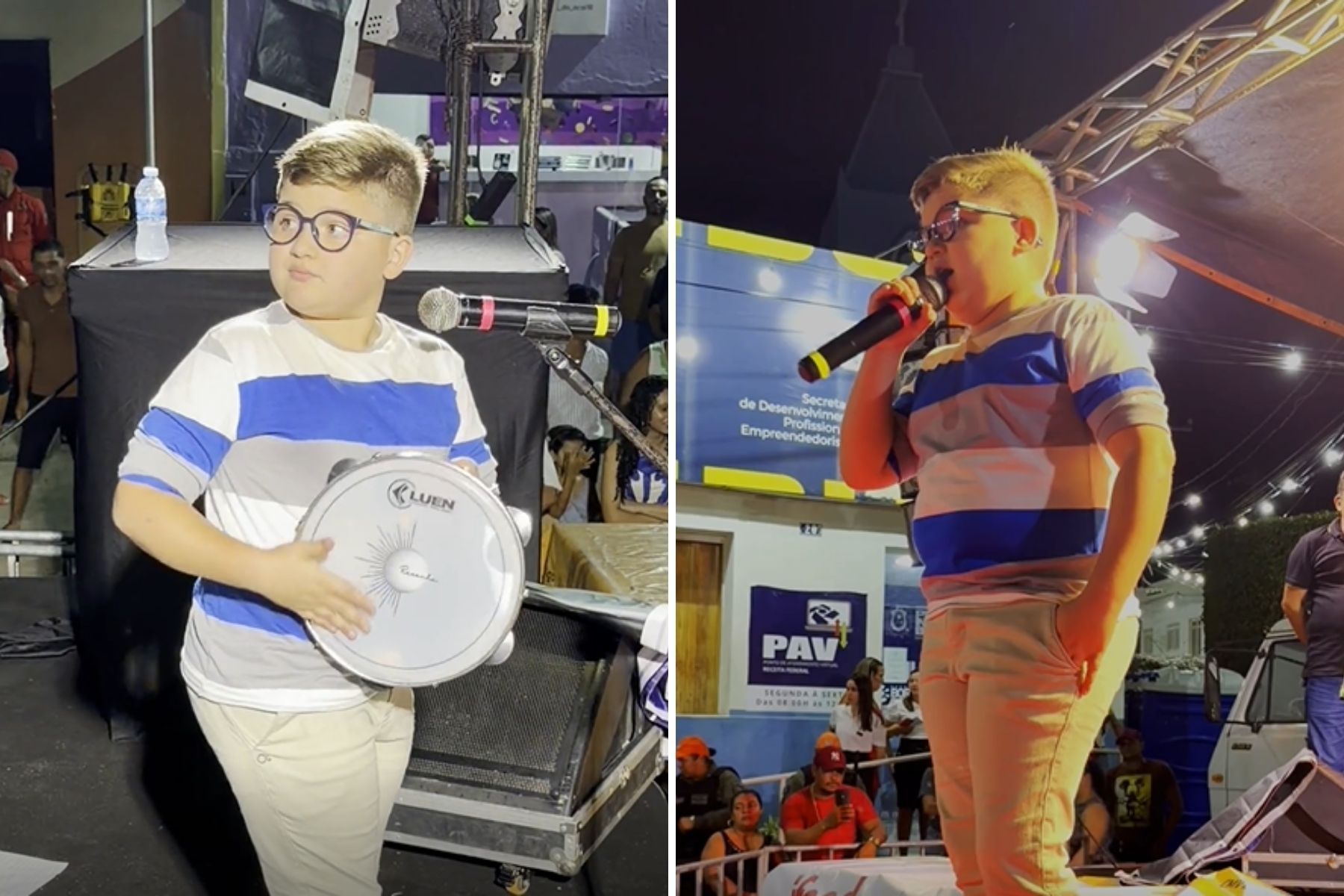 Menino de 11 anos viraliza ao cantar clássicos do samba com voz potente