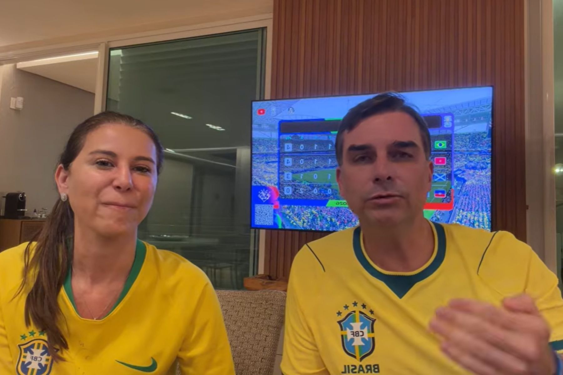 Sem citar Michelle, Flávio diz que 'nada nem ninguém' tira o foco do jogo da seleção