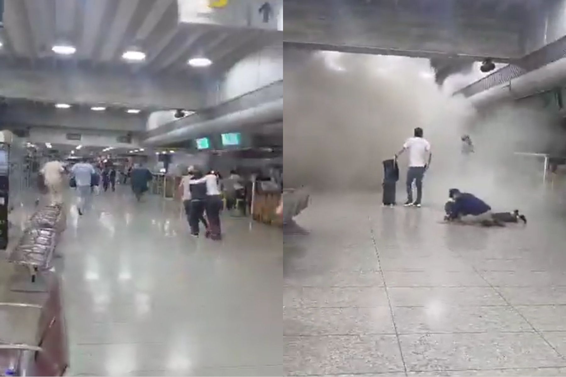 Terremotos provocam queda de teto de aeroporto na Venezuela; veja vídeo