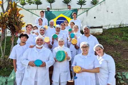 'Queijo da Copa' produzido pelos alunos do Epamig-ILCT • Marcelo Ribeiro /EPAMIG ILCT