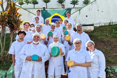 'Queijo da Copa' produzido pelos alunos do Epamig-ILCT • Marcelo Ribeiro /EPAMIG ILCT