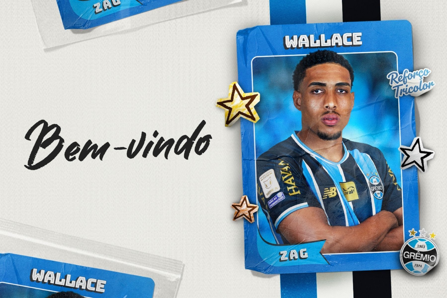 Grêmio anuncia contratação do zagueiro Wallace, ex-CRB