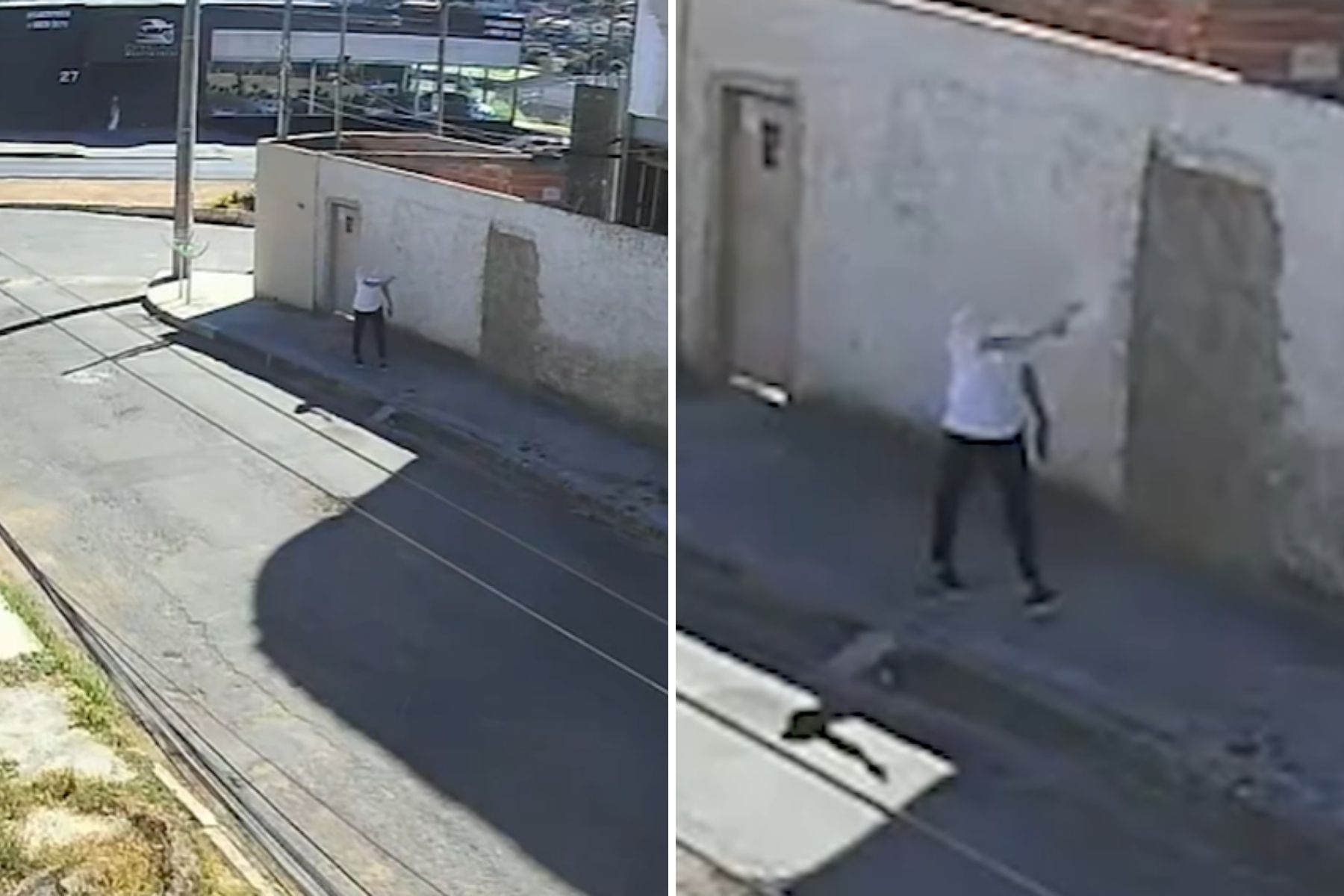 Policial efetua disparos em rua após deixar igreja na Grande BH; veja vídeo