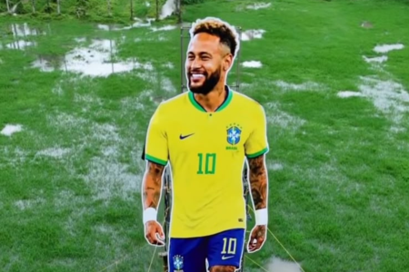 Homenagem a Neymar na Índia