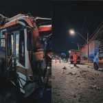 Ônibus desgovernado atinge dois carros e um poste na Avenida Amazonas em BH