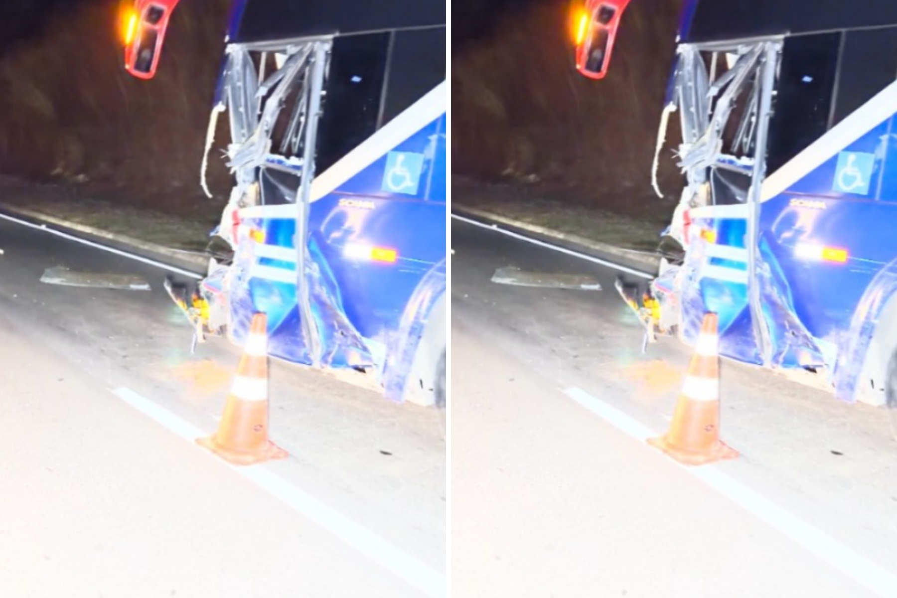 Motorista morre após grave acidente entre carro e ônibus na BR-116