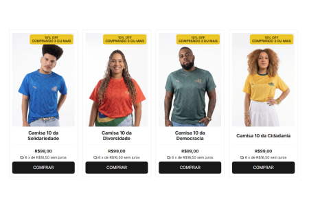 "Camisa 10 da Solidariedade" • Reprodução / Ação da Cidadania