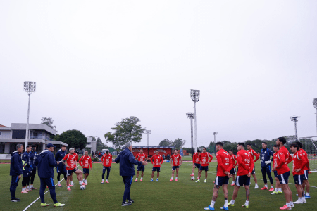 Treino da Seleção do Paraguai