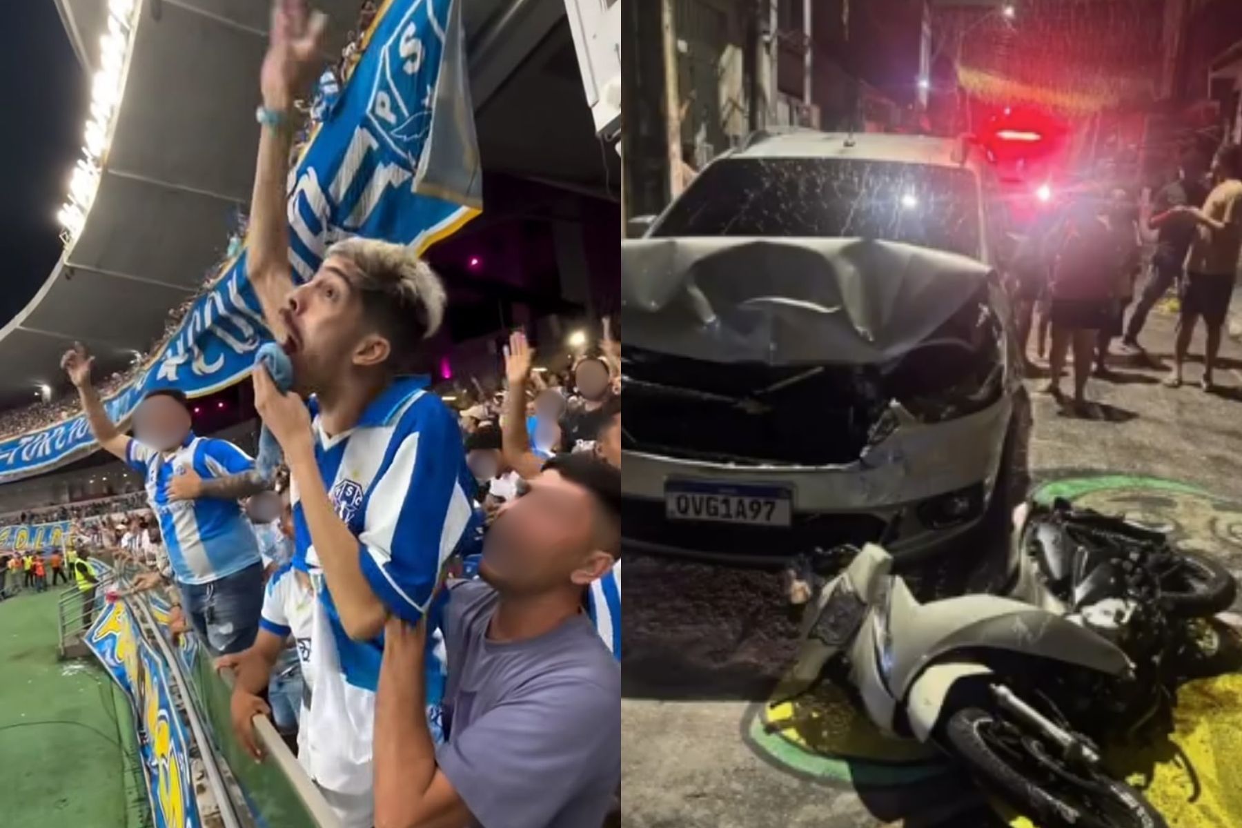 Torcedor símbolo do Paysandu fica ferido após ser atropelado em Belém