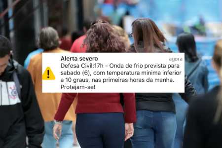 Defesa Civil alerta para onda de frio em BH • Divulgação / Defesa Civil - Paulo Pinto/Agência Brasil-