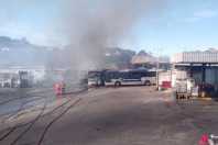Incêndio em garagem de ônibus em BH ameaçou imóveis vizinhos, dizem bombeiros