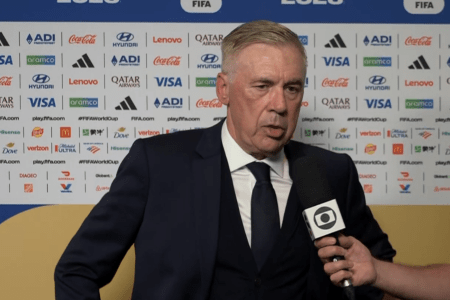 Carlo Ancelotti, técnico da Seleção analisou empate do Brasil com Marrocos