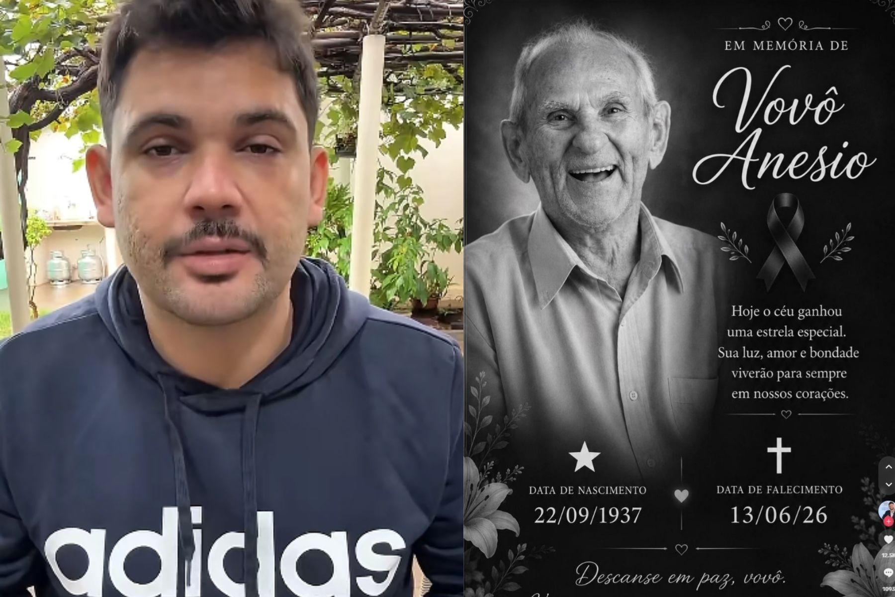 Vovô Anésio somava quase 14 milhões de seguidores e sempre postava tomando cerveja