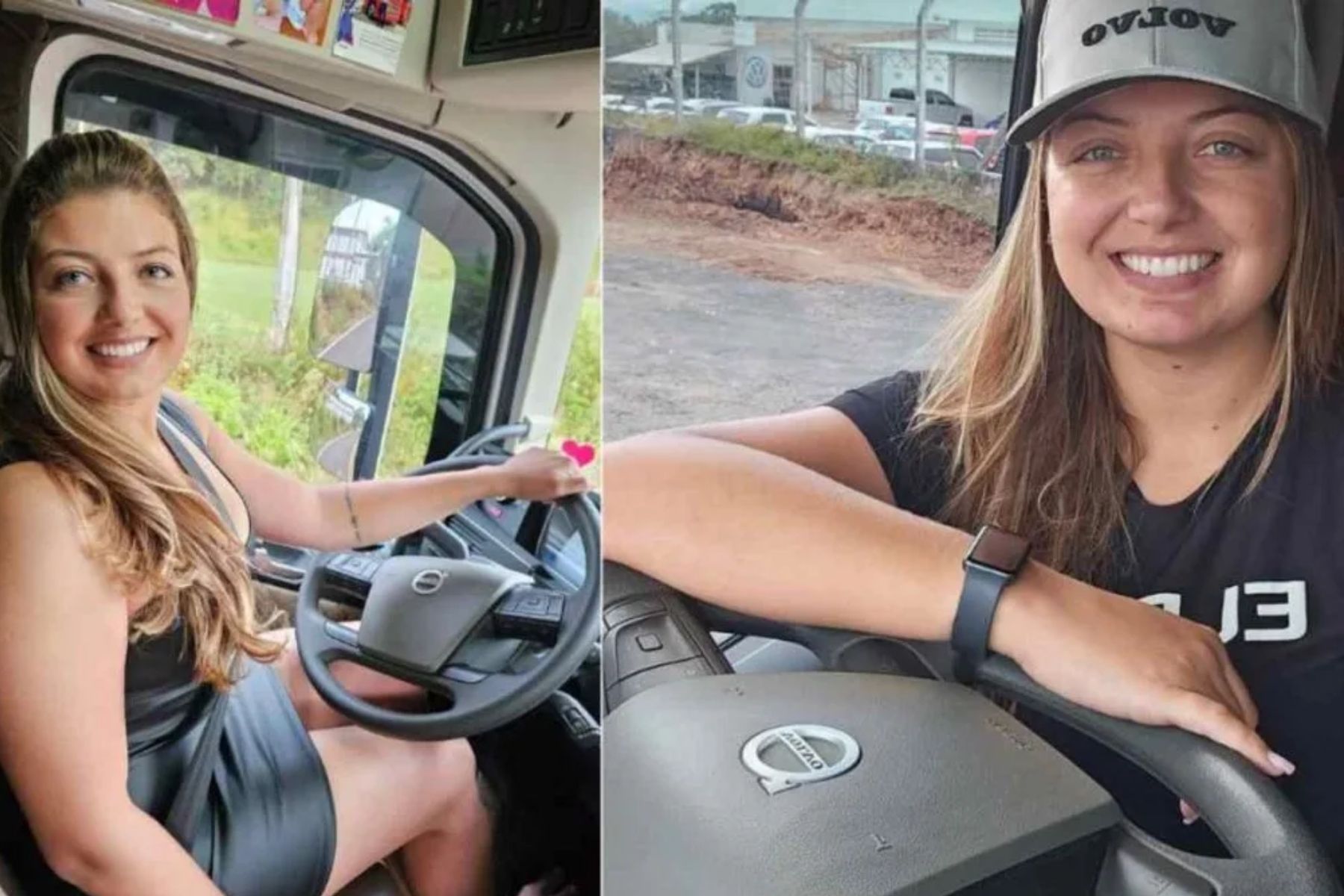 Aos 22 anos, Andréia largou a faculdade de Direito na reta final para virar caminhoneira