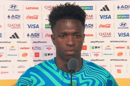 Vini Jr. após estreia do Brasil na Copa de 2026