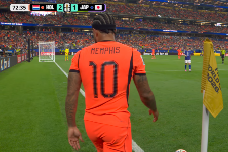 Memphis em ação pela Holanda na Copa de 2026