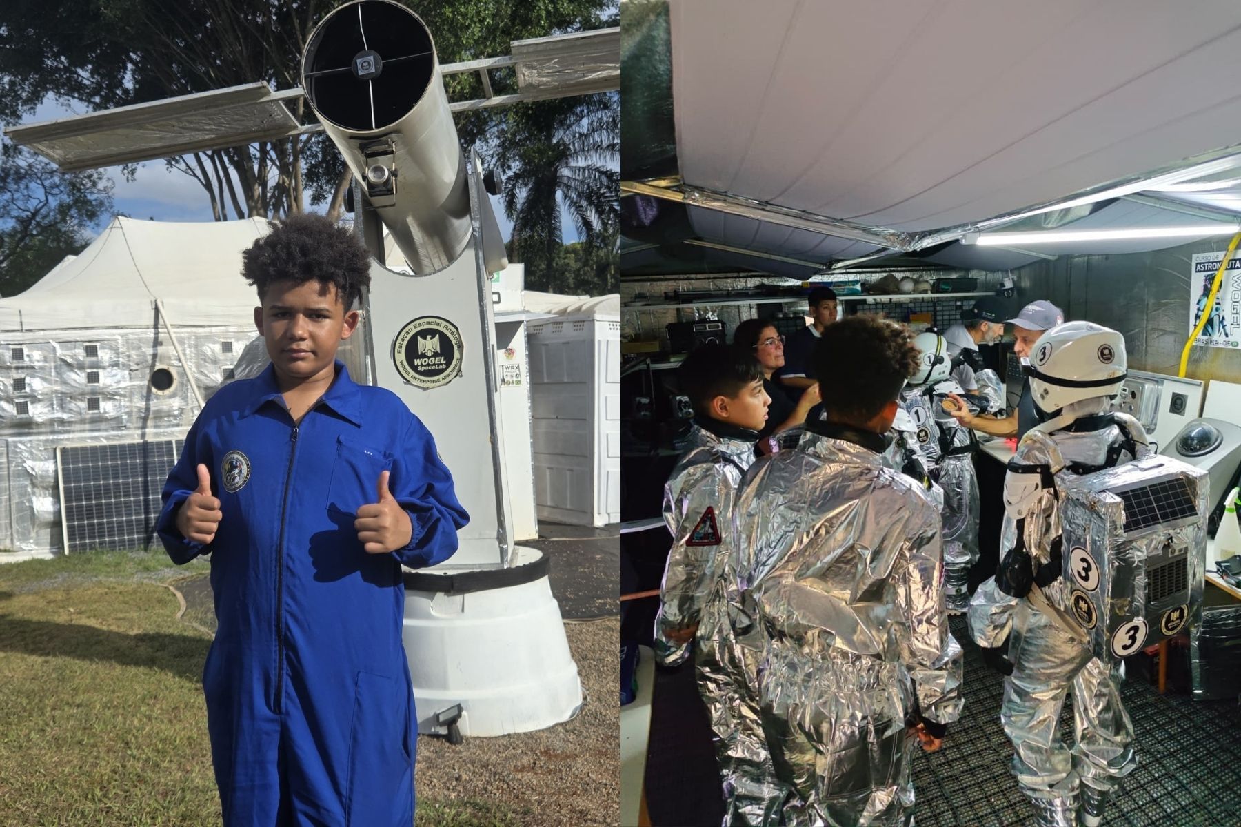 Aluno de escola pública representa MG em missão espacial análoga Moon II