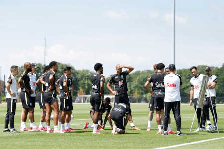Treino da Seleção Brasileira durante a Copa do Mundo