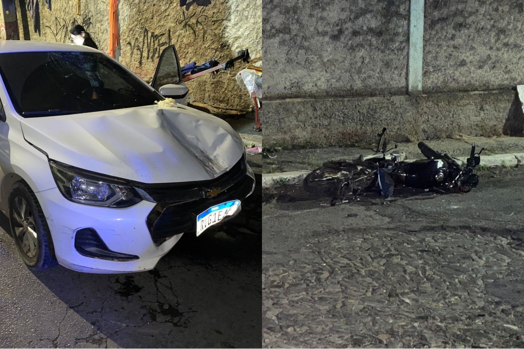 Homens matam motociclista baleado após atingiram o veículo dele com carro, em BH