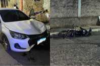 Homens matam motociclista baleado após atingiram o veículo dele com carro, em BH