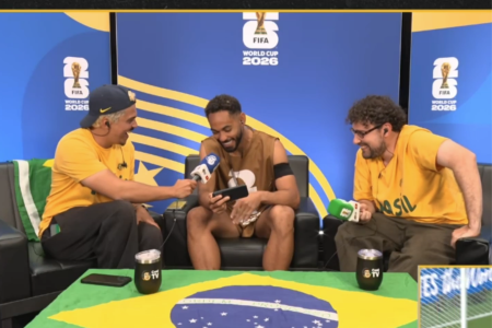 Atacante do Brasil, Matheus Cunha em entrevista à CazéTV