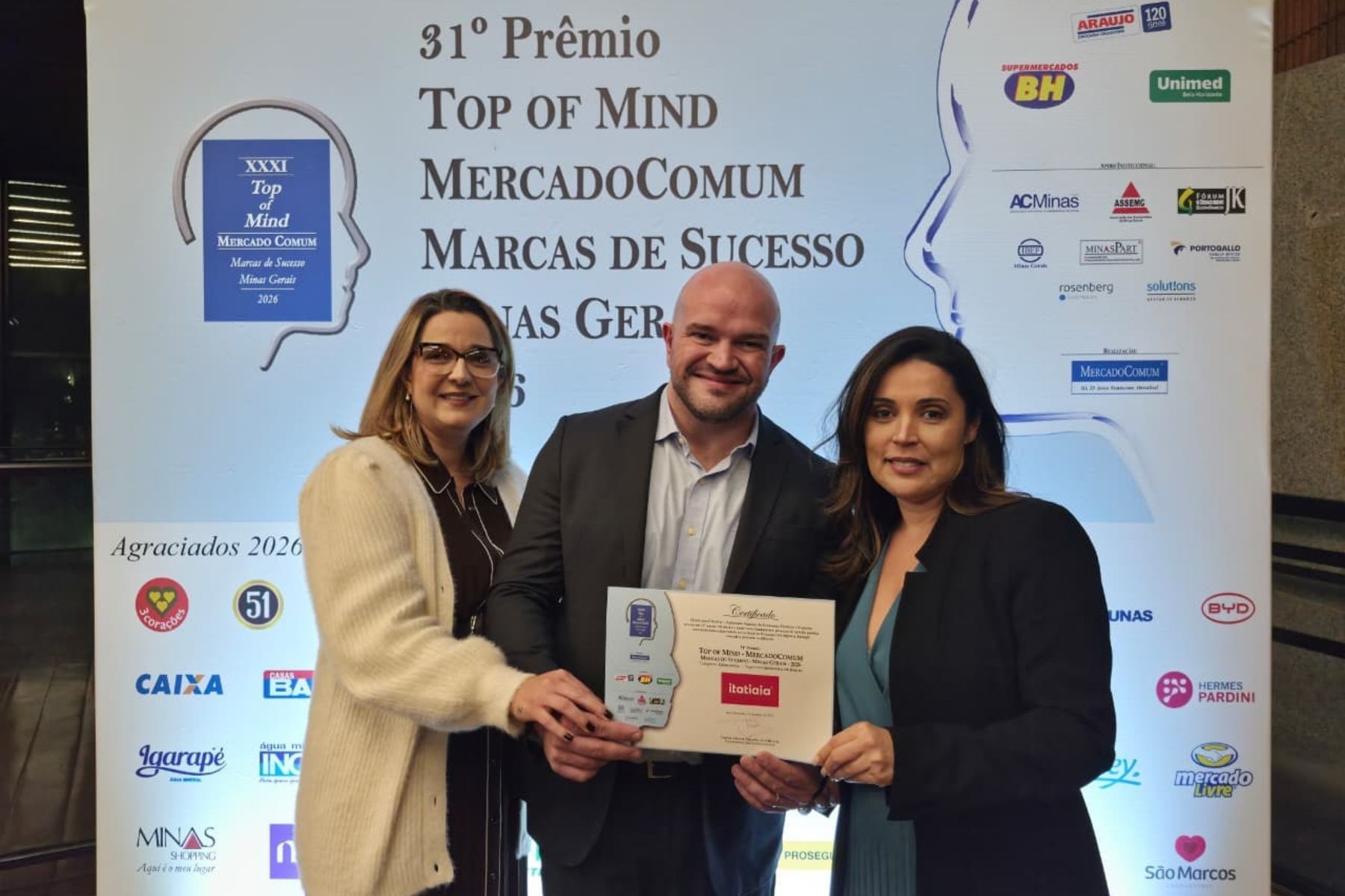 Pela 25ª vez, Itatiaia conquista Top of Mind na categoria Liderança e amplia recorde histórico